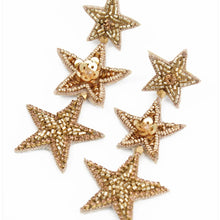 Load image into Gallery viewer, Triple Gold Star Drops