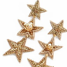 Load image into Gallery viewer, Triple Gold Star Drops