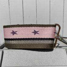 Load image into Gallery viewer, Bag Strap Pink Khaki Silver Stars