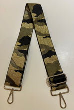 Load image into Gallery viewer, Bag Strap Khaki/Gold Camo (silver)