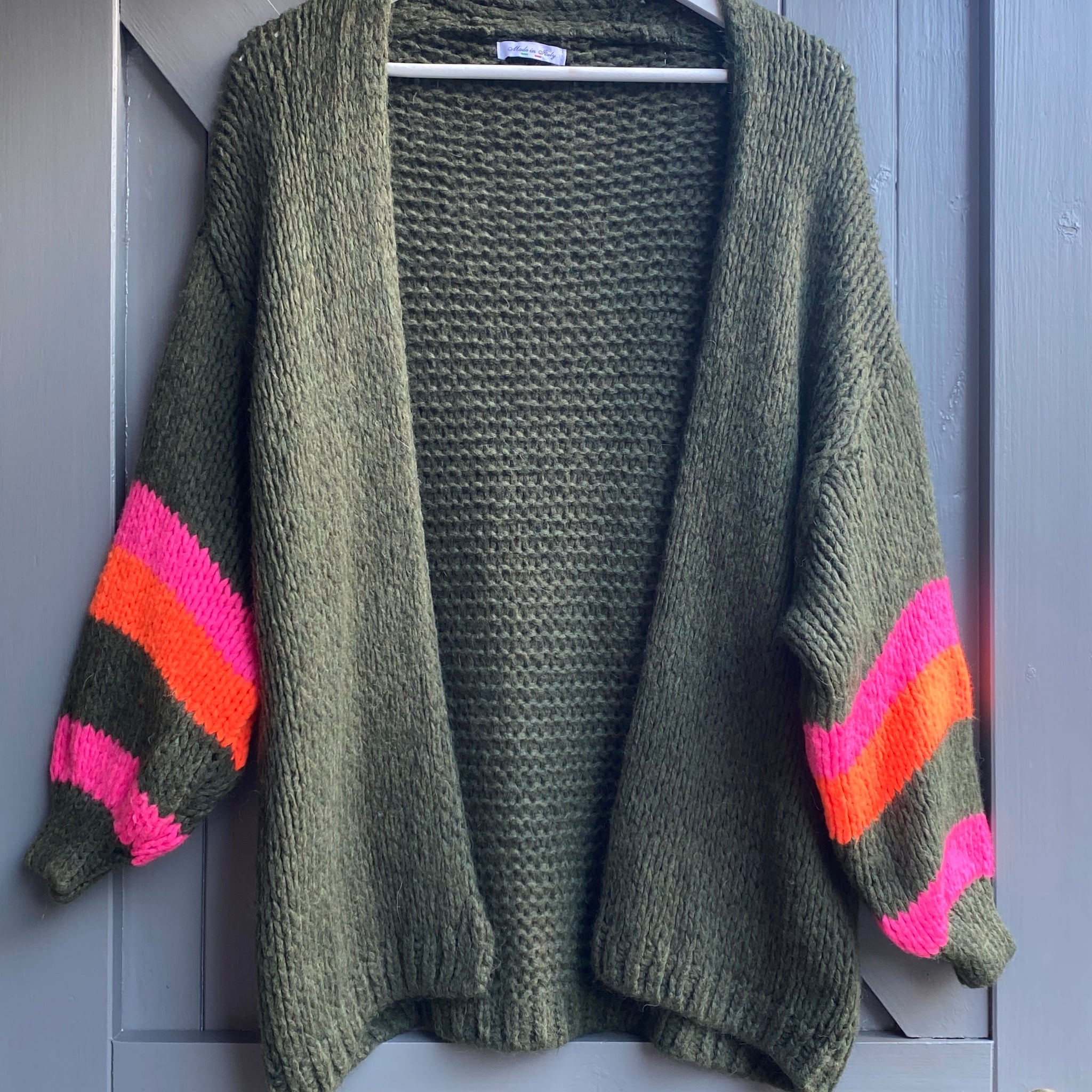 Pom pom 2025 chunky knit cardigan