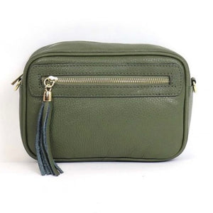 Khaki Green Crossbody Bag