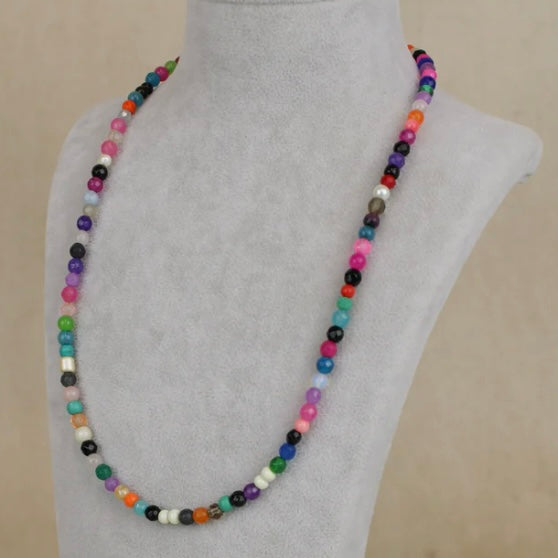 Rainbow Beaded Necklace