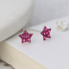Load image into Gallery viewer, Tiny Crystal Star Earring

