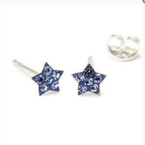Tiny Crystal Star Earring